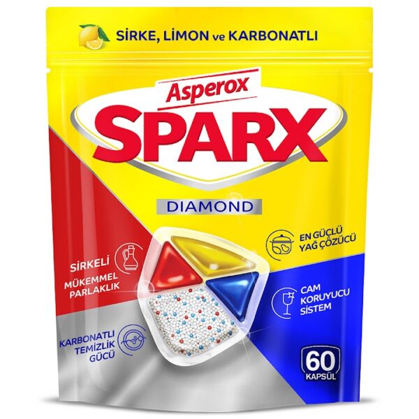 ASPEROX SPARX DISHWASHER TABLETS 60' SHE
